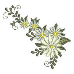 Heirloom White Flowers 02 machine embroidery designs