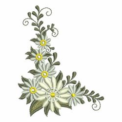 Heirloom White Flowers 03 machine embroidery designs