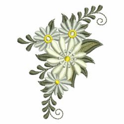 Heirloom White Flowers 04 machine embroidery designs