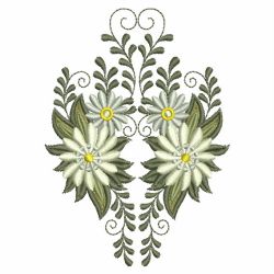 Heirloom White Flowers 05 machine embroidery designs