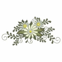Heirloom White Flowers 06 machine embroidery designs