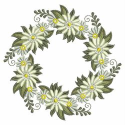 Heirloom White Flowers 08 machine embroidery designs