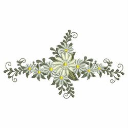 Heirloom White Flowers 09 machine embroidery designs