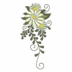Heirloom White Flowers 11 machine embroidery designs