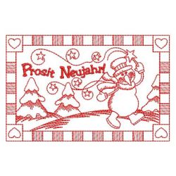 Redwork Let it Snow 04(Md) machine embroidery designs