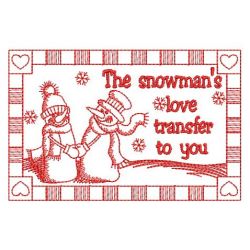 Redwork Let it Snow 06(Lg) machine embroidery designs