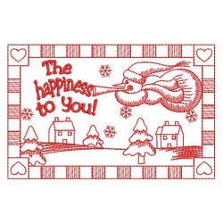 Redwork Let it Snow 09(Md) machine embroidery designs