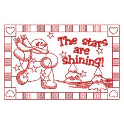 Redwork Let it Snow 10(Lg) machine embroidery designs