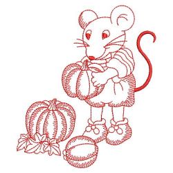 Redwork Holiday Mice 02(Lg)