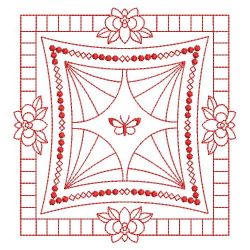 Redwork Enticement Quilt 02(Md)