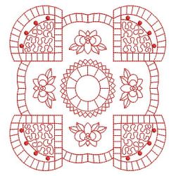 Redwork Enticement Quilt 03(Md)