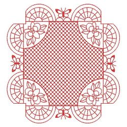 Redwork Enticement Quilt 05(Sm)