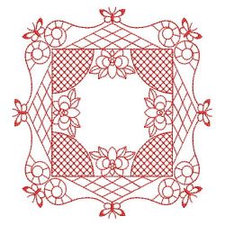 Redwork Enticement Quilt 06(Md) machine embroidery designs
