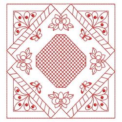 Redwork Enticement Quilt 07(Md) machine embroidery designs