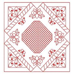 Redwork Enticement Quilt 07(Sm)