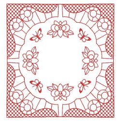 Redwork Enticement Quilt 09(Sm) machine embroidery designs