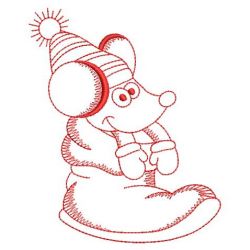 Redwork Christmas Mice 02(Lg)