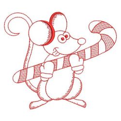 Redwork Christmas Mice 06(Lg)