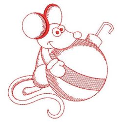Redwork Christmas Mice 07(Lg)