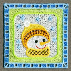 Christmas Snowman Doily 01 machine embroidery designs