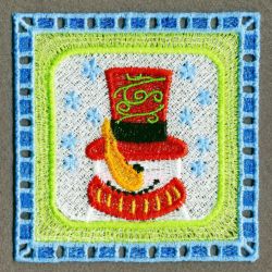 Christmas Snowman Doily 06