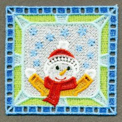 Christmas Snowman Doily 10