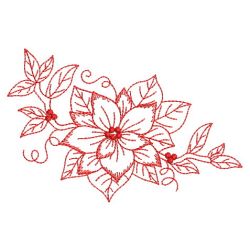 Redwoek Christmas Poinsettia(Sm) machine embroidery designs