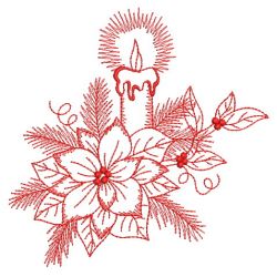 Redwoek Christmas Poinsettia 04(Lg) machine embroidery designs