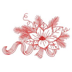 Redwoek Christmas Poinsettia 06(Md) machine embroidery designs