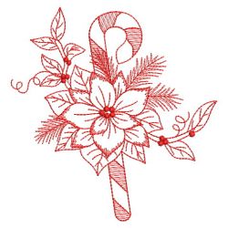 Redwoek Christmas Poinsettia 07(Sm) machine embroidery designs