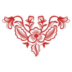 Redwork Heirloom Pansy 03(Lg)
