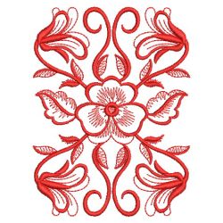 Redwork Heirloom Pansy 04(Lg) machine embroidery designs