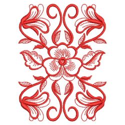 Redwork Heirloom Pansy 04(Lg) machine embroidery designs