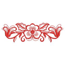 Redwork Heirloom Pansy 05(Md) machine embroidery designs