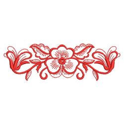 Redwork Heirloom Pansy 05(Sm) machine embroidery designs