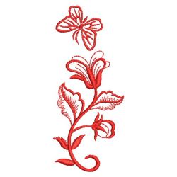 Redwork Heirloom Pansy 11(Lg)
