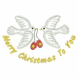 Vintage Christmas Doves 2 01(Md) machine embroidery designs