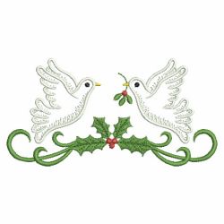 Vintage Christmas Doves 2 03(Md) machine embroidery designs