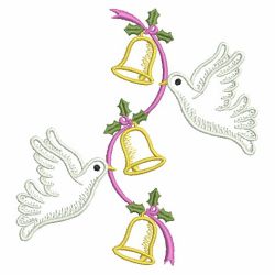 Vintage Christmas Doves 2 05(Lg) machine embroidery designs