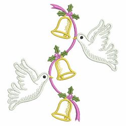 Vintage Christmas Doves 2 05(Sm) machine embroidery designs