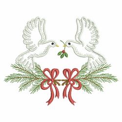 Vintage Christmas Doves 2 07(Md) machine embroidery designs