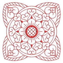 Redwork Fancy Quilt 1(Lg) machine embroidery designs