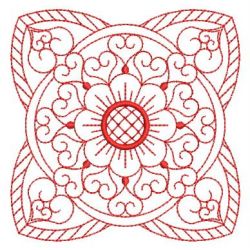 Redwork Fancy Quilt 1 01(Lg) machine embroidery designs