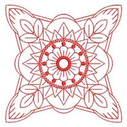 Redwork Fancy Quilt 1 02(Lg) machine embroidery designs