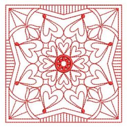 Redwork Fancy Quilt 1 04(Lg) machine embroidery designs