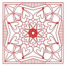 Redwork Fancy Quilt 1 04(Lg) machine embroidery designs