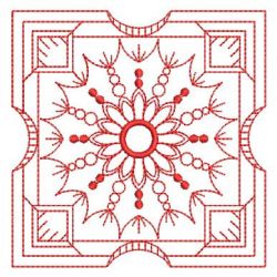 Redwork Fancy Quilt 1 07(Md) machine embroidery designs