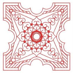 Redwork Fancy Quilt 1 09(Sm) machine embroidery designs