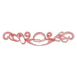 Redwork Summer Borders(Lg) machine embroidery designs