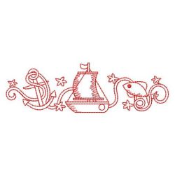 Redwork Summer Borders 03(Sm) machine embroidery designs